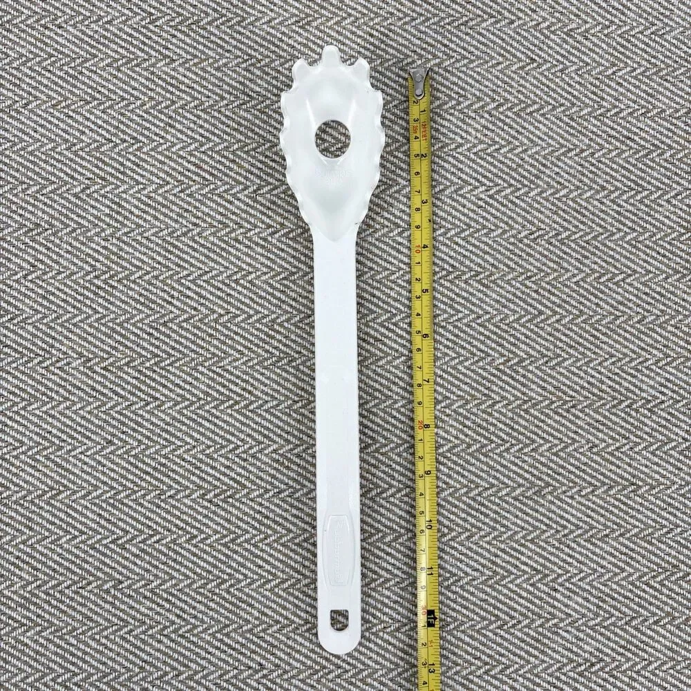 Rubbermaid #1976 Pasta Spaghetti Server Portion‎ Measurer Nylon Spoon Fork White